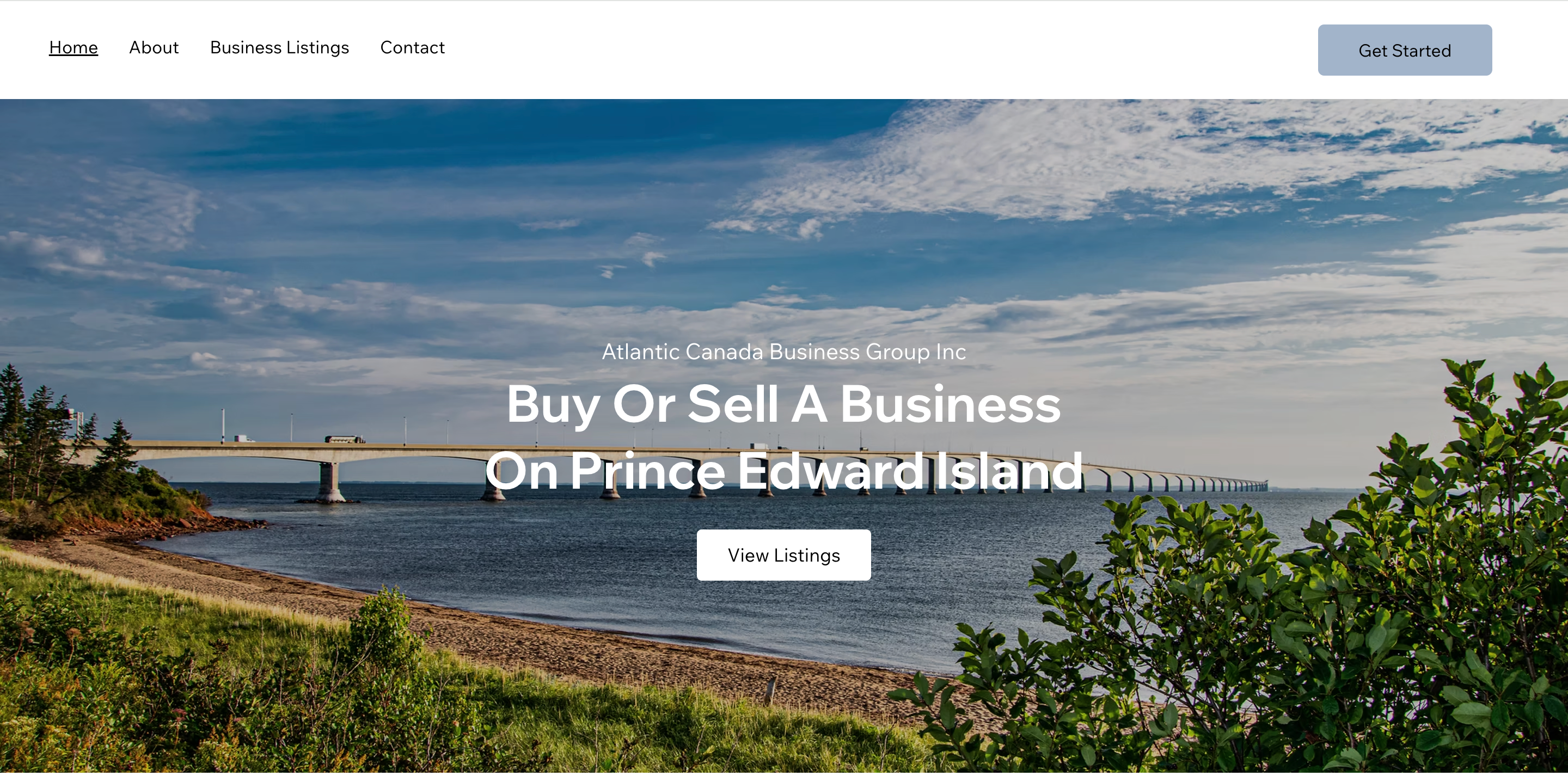 Website design for professional and business services, Atlantic Canada Business Group, on PEI