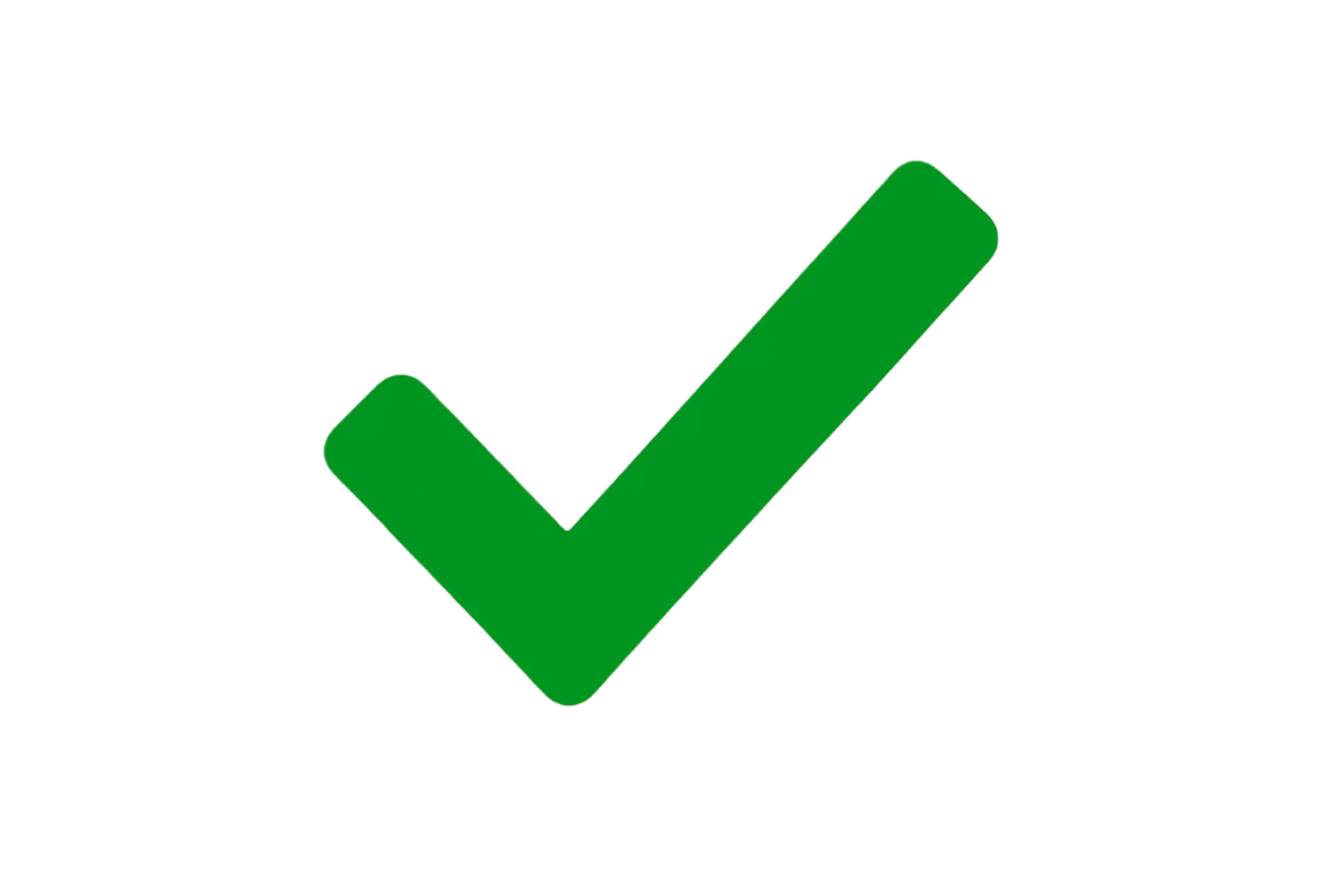 Green checkmark