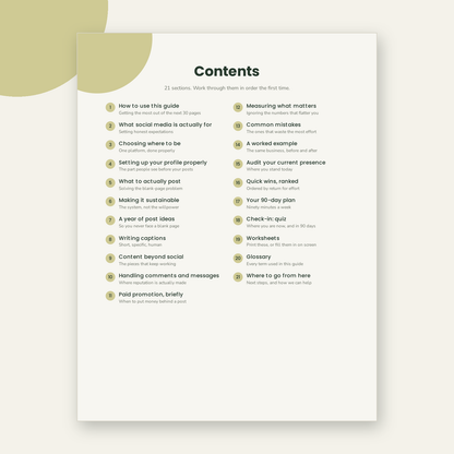 Social Media & Content: A System That Fits Around the Job
