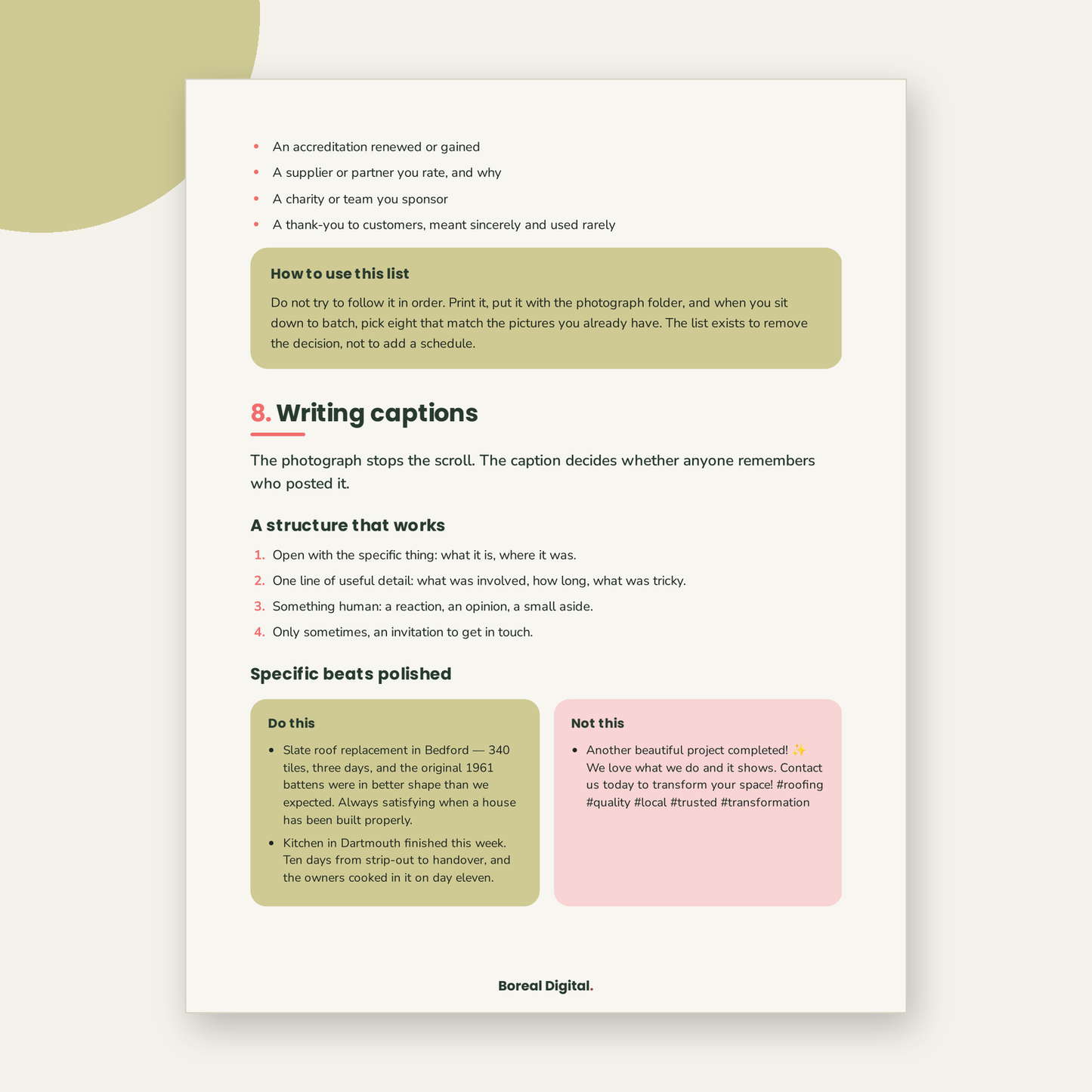 Social Media & Content: A System That Fits Around the Job