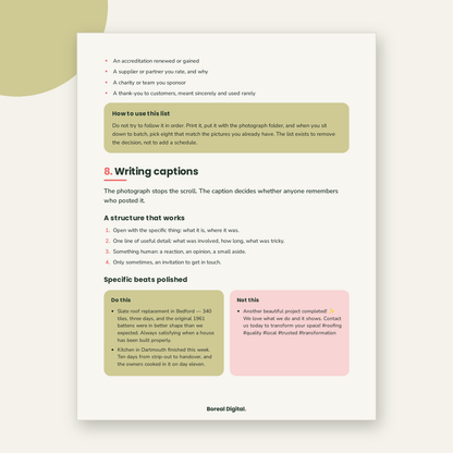 Social Media & Content: A System That Fits Around the Job