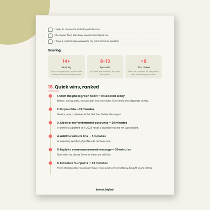 Social Media & Content: A System That Fits Around the Job